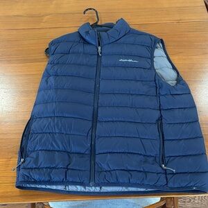 Eddie Bauer Men's Navy Quilted Vest